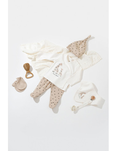 UP-BC-CSY5300-3,Set 5 piese Girafa, BabyCosy, 100% bumbac organic