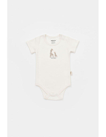 UP-BC-CSY5758-0,Set 2 body-uri bebe unisex Girafa, Baby Cosy, 100% bumbac organic