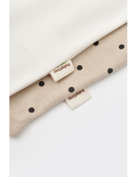 UP-BC-CSY5758-0,Set 2 body-uri bebe unisex Girafa, Baby Cosy, 100% bumbac organic