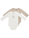 UP-BC-CSY5788-0,Set 2 body-uri cu maneca lunga bebe unisex Girafa, Baby Cosy, 100% bumbac organic