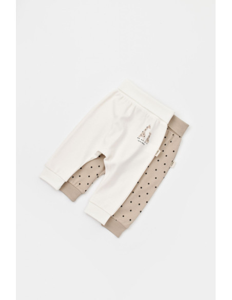 UP-BC-CSY5628-6,Set 2 pantaloni bebe unisex Girafa, Baby Cosy, 100% bumbac organic