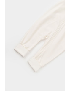 UP-BC-CSY3041-3,Salopeta cu fermoar Girafa, BabyCosy, 100% bumbac organic, Ecru 2