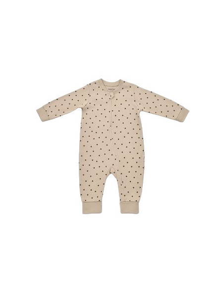 UP-BC-CSY3044-3,Salopeta cu fermoar si buline Girafa, BabyCosy, 100% bumbac organic, Mink