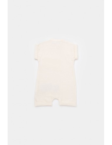 UP-BC-CSYM7003-3,Salopeta de vara din muselina, BabyCosy, 100% bumbac organic, ecru