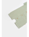 UP-BC-CSYM7005-18,Salopeta de vara din muselina, BabyCosy, 100% bumbac organic, verde (Marime: 18-24 Luni)