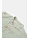 UP-BC-CSYM7005-18,Salopeta de vara din muselina, BabyCosy, 100% bumbac organic, verde (Marime: 18-24 Luni)