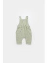 UP-BC-CSYM7008-3,Salopeta de vara cu pantaloni lungi din muselina, BabyCosy, 100% bumbac organic, verde