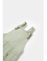 UP-BC-CSYM7008-3,Salopeta de vara cu pantaloni lungi din muselina, BabyCosy, 100% bumbac organic, verde