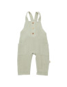 UP-BC-CSYM7011-3,Salopeta de vara cu buzunare din muselina, BabyCosy, 100% bumbac organic, verde