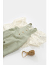 UP-BC-CSYM7011-3,Salopeta de vara cu buzunare din muselina, BabyCosy, 100% bumbac organic, verde