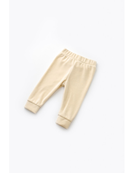 UP-BC-CSYK6023-6,Set 3 piese Broscuta cu body, pantalonasi si vestuta din 80%bumbac organic si 20% poliester - Crem, Baby Cosy