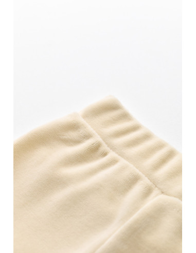 UP-BC-CSYK6023-6,Set 3 piese Broscuta cu body, pantalonasi si vestuta din 80%bumbac organic si 20% poliester - Crem, Baby Cosy