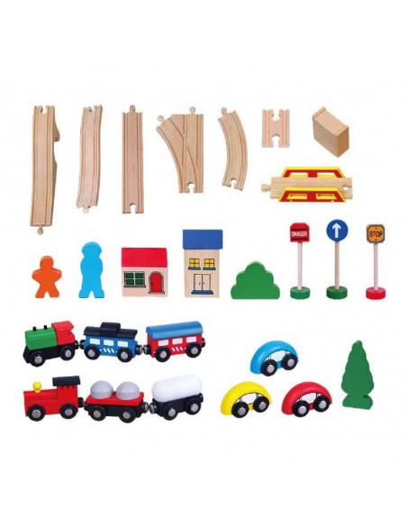 Set de trenulete din 49 de piese,56304 Set de trenulete din 49 de piese,56304