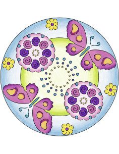 RVSAC29809,Ravensburger - Set De Creatie Mandala Flori Si Fluturi 2
