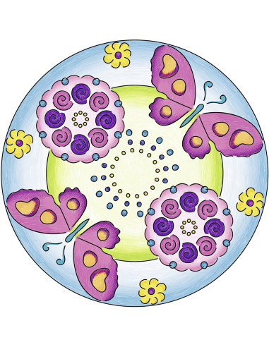RVSAC29809,Ravensburger - Set De Creatie Mandala Flori Si Fluturi
