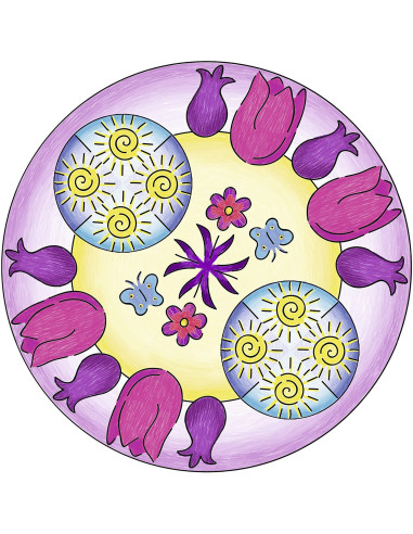 RVSAC29809,Ravensburger - Set De Creatie Mandala Flori Si Fluturi