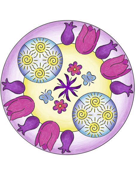 RVSAC29809,Ravensburger - Set De Creatie Mandala Flori Si Fluturi