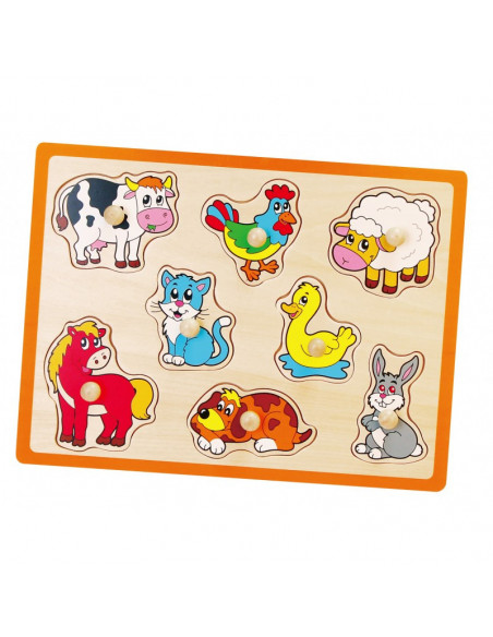 Puzzle cu manere - animale,50017