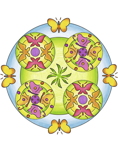 RVSAC29809,Ravensburger - Set De Creatie Mandala Flori Si Fluturi