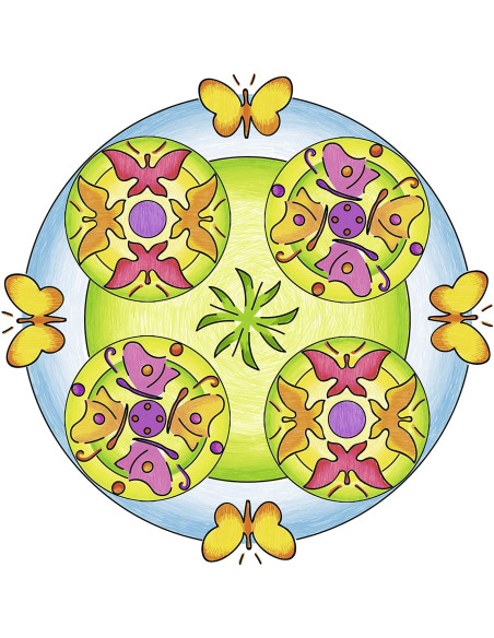 RVSAC29809,Ravensburger - Set De Creatie Mandala Flori Si Fluturi