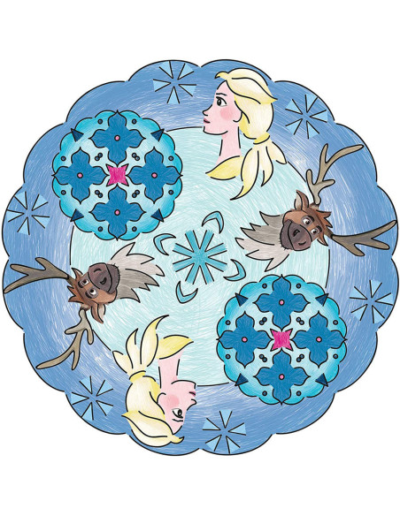 RVSAC29026,Ravensburger - Set De Creatie Midi Mandala Frozen II