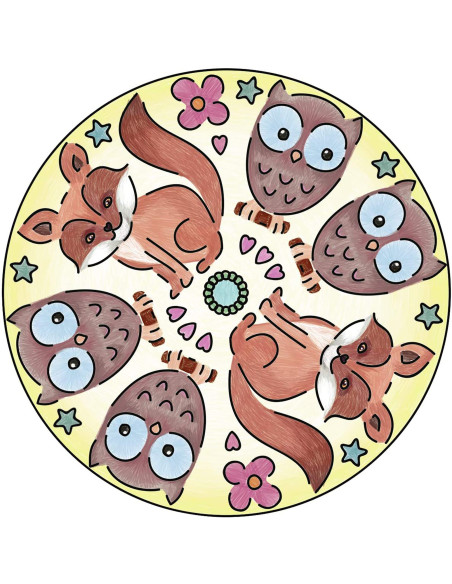 RVSAC29766,Ravensburger - Set De Creatie Mini Mandala Cu Animale