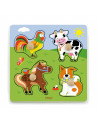 Puzzle cu manere - animale de la ferma,50839