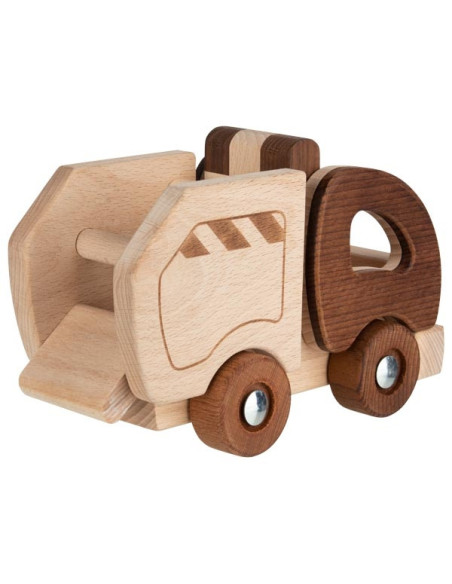 GOKI55889,Camion de gunoi din lemn - Goki Nature