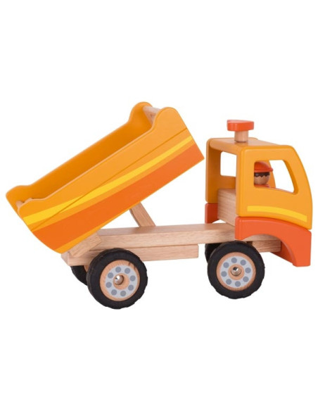 GOKI55940,Basculanta cu sofer - Vehicul de constructie, lemn