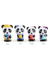 KLR700304,Familia de ursuleti Panda - Set figurine joc de rol