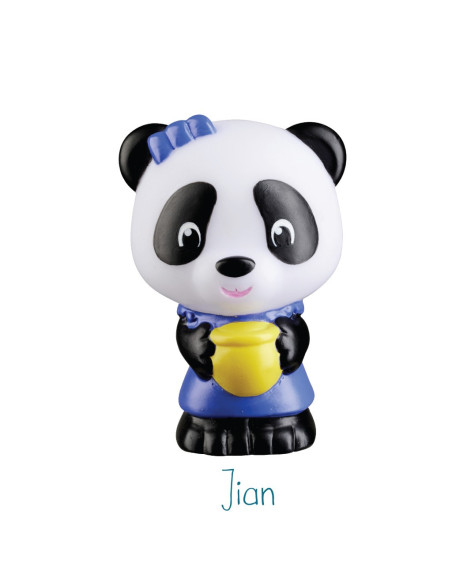 KLR700304,Familia de ursuleti Panda - Set figurine joc de rol