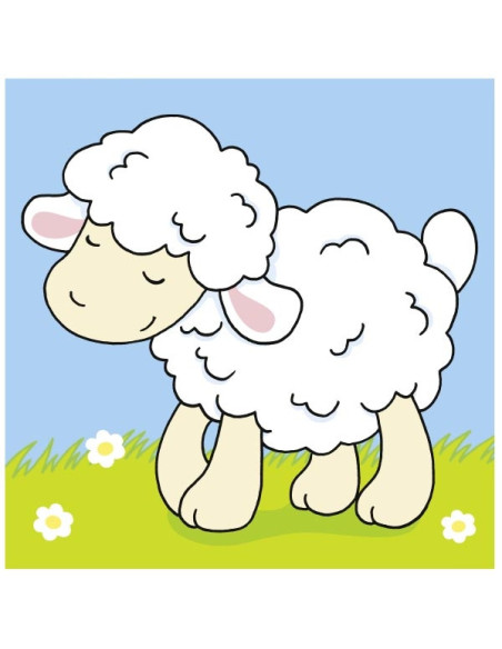 GOKI57692,Puzzle cu cuburi din lemn - Animale nostime