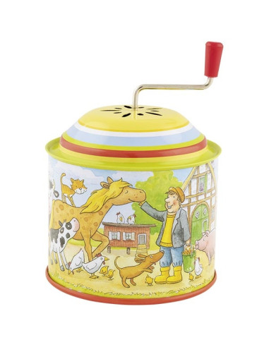 GOKI60724,Cutie muzicala cu manivela - Melodie Old McDonald had a farm