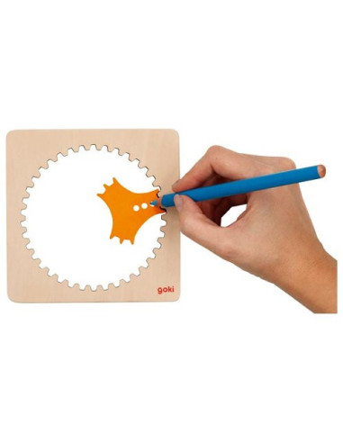 GOKI58440,Instrument educativ pentru desenat - Spirograf