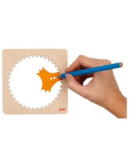 GOKI58440,Instrument educativ pentru desenat - Spirograf