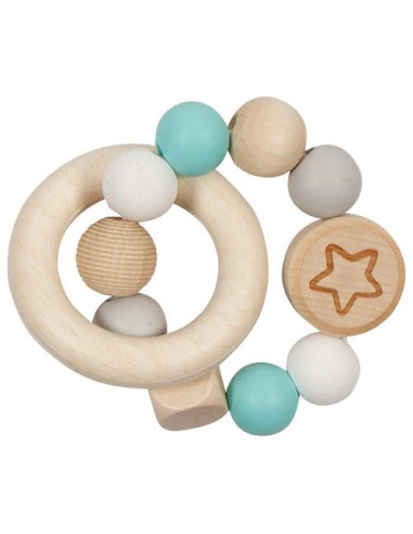 GOKI65243,Jucarile zornaitoare din lemn si silicon - model bleu