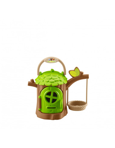 KLR700400,Set Joc Cabana din Copac cu figurina Klorofil