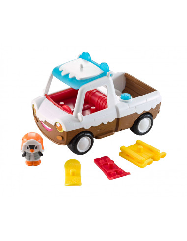 KLR700216,Set Masina Pick-up de Jucarie cu Zapada din universul Klorofil