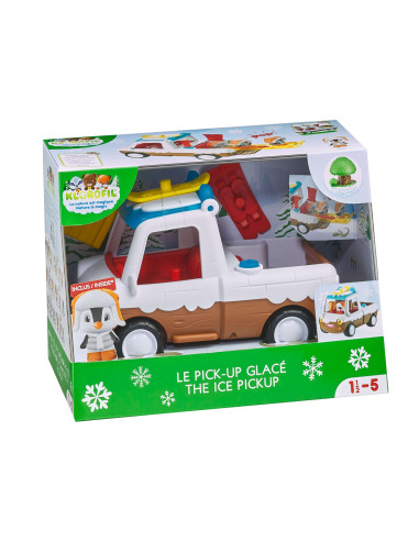 KLR700216,Set Masina Pick-up de Jucarie cu Zapada din universul Klorofil