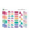 CONX120,Magnetic Tiles Set constructie magnetic, 120 piese Pastel, creativitate