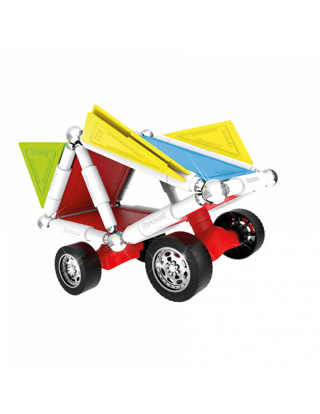 SPM0182,Set de constructie masini cu piese magnetice Supermag, 65 piese