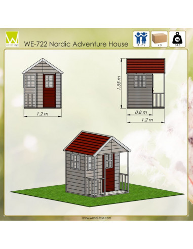 Casuta de gradina Nordic Adventure House (M6),WE-722