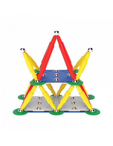 SPM0401,Set de constructie magnetic Supermag Classic, 72 piese