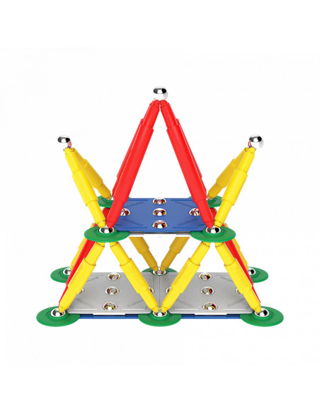 SPM0401,Set de constructie magnetic Supermag Classic, 72 piese
