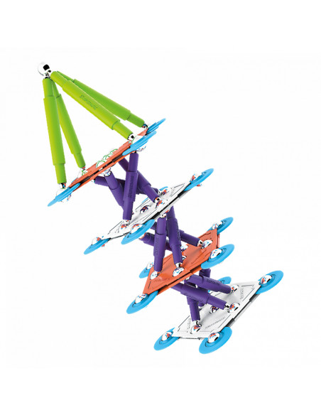 SPM0406,Set de constructie magnetic Supermag Color, 98 piese