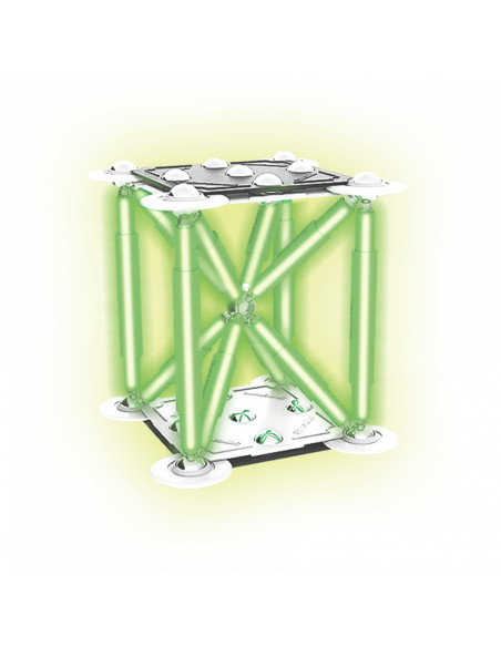 SPM0409,Set de constructie magnetic Supermag Glow, 72 piese