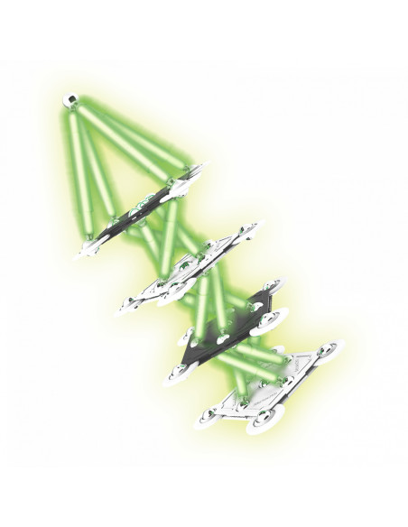 SPM0409,Set de constructie magnetic Supermag Glow, 72 piese