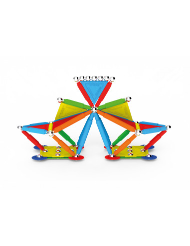 SPM0650,Set de constructie magnetic Supermag Projects Multicolor, 30 piese
