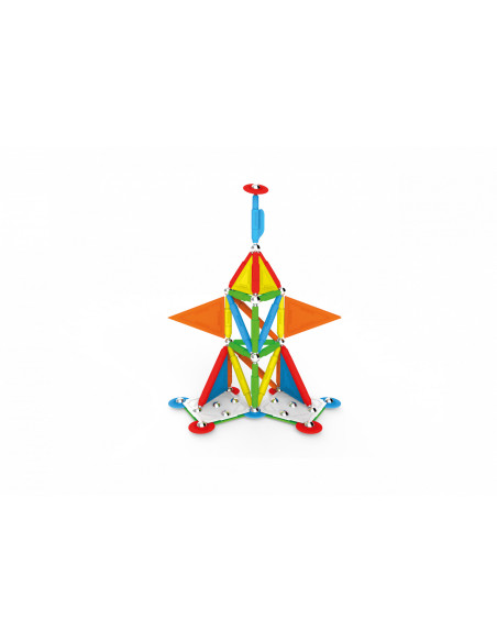 SPM0651,Set de constructie magnetic Supermag Projects Multicolor, 45 piese