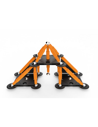 SPM0654,Set de constructie magnetic Supermag Projects Tehnicolor, 45 piese